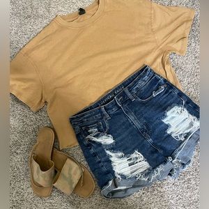 American eagle jean shorts